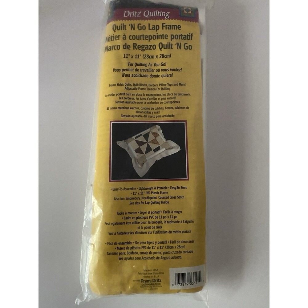 Needlework Lap Frame Quilt N Go 11x11 inch Adjustable Tension Embroidery